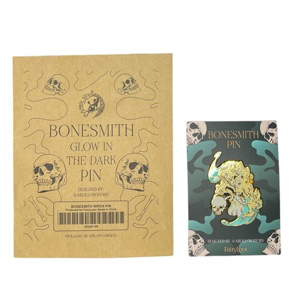 FairyLoot Bonesmith Enamel Pin - Nicki Pau Preto -January 2025 "Unholy Alliance" - Picture 1 of 5